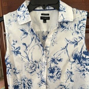 Talbots Blue Floral Men's Shirt